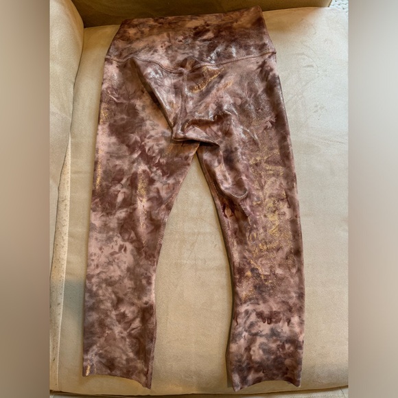 21.25” Lululemon Align HR Shine Diamond Dye Misty Shell Cacao Diffuse Dot Foil 6 - Picture 10 of 17